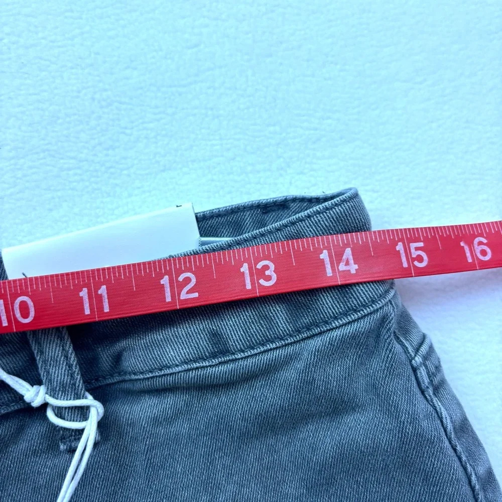 NWT Zenana Azriel High Rise Straight Leg Flat Front Raw Hem Ankle Jeans Size L - Picture 13 of 16